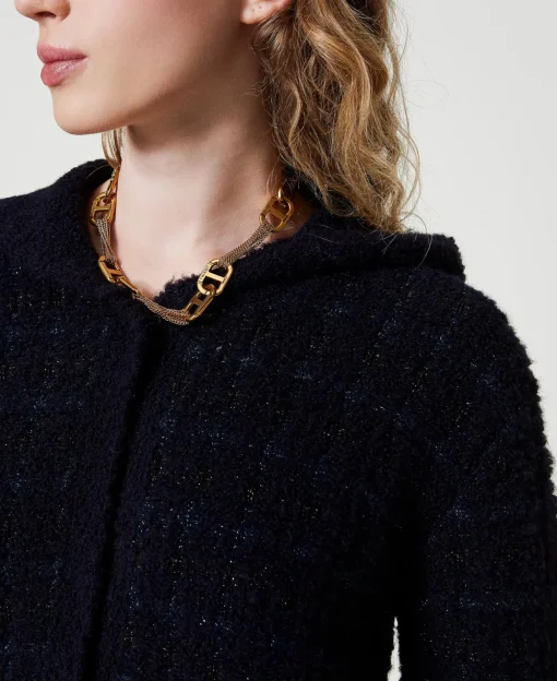 Jacke Aus Jacquardstrick Mit Karomuster