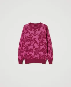 Jacquardpullover Aus Treeblend-Garn
