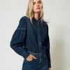 Jeanshemd Mit Federn