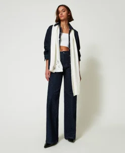 Jeanshemd Mit Strass