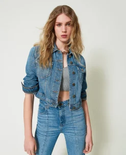 Jeansjacke Mit Taschen