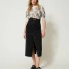Jeansrock Mit Gürtel