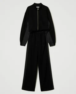 Kapuzenjacke Mit Reißverschluss Und Palazzohose