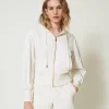 Kapuzensweatjacke Aus Samt