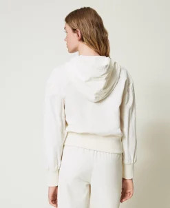 Kapuzensweatjacke Aus Samt