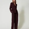 Karierte Palazzohose Mit Lurex