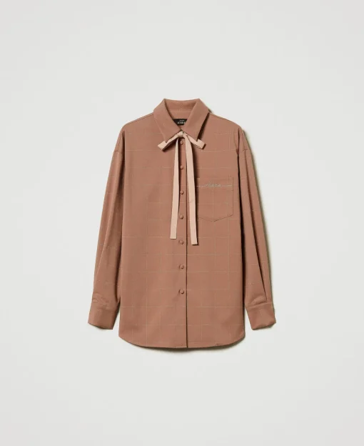 Kariertes Hemd Mit Lurex