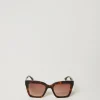 Karree-Sonnenbrille In Schildpattoptik