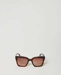 Karree-Sonnenbrille In Schildpattoptik