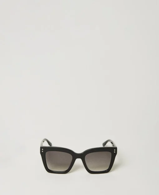 Karree-Sonnenbrille Mit Nieten
