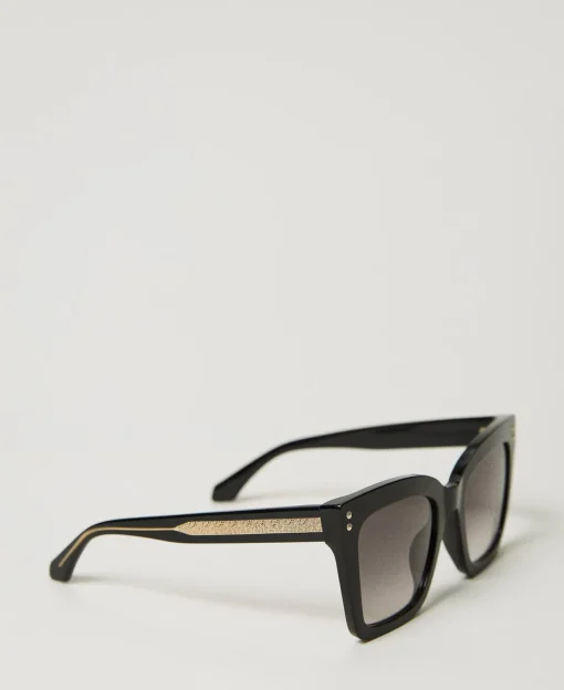 Karree-Sonnenbrille Mit Nieten