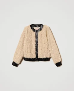 Kastenjacke Aus Pelzimitat