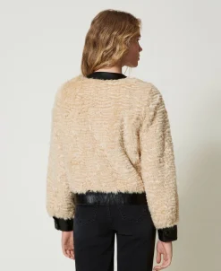 Kastenjacke Aus Pelzimitat