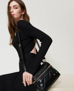 Kleine Top-Handle-Bag „Cécile“ Mit Steppmotiv