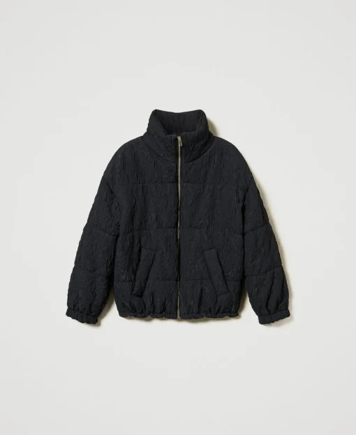 Kurze Steppjacke Mit Gaufrage