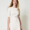Kurzes Kleid Mit „Oval T“-Riegel