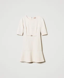 Kurzes Kleid Mit „Oval T“-Riegel