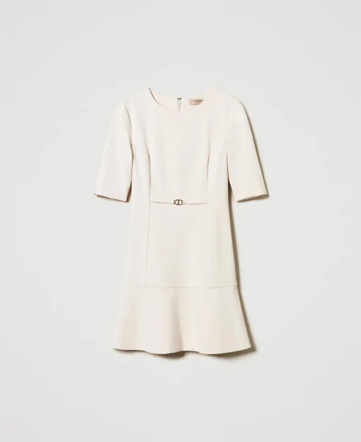 Kurzes Kleid Mit „Oval T“-Riegel