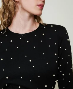 Kurzes Kleid Mit Perlen