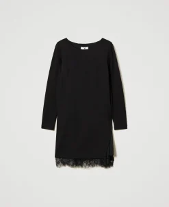 Kurzes Kleid Mit Spitze