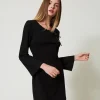 Kurzes Kleid Mit Strassbrosche