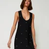 Kurzes Strickkleid Mit Nieten