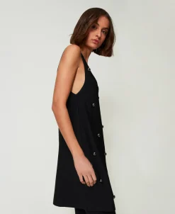 Kurzes Strickkleid Mit Nieten
