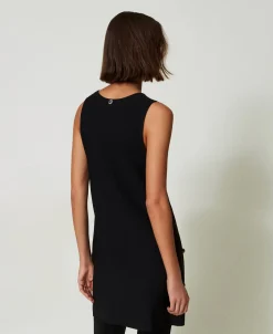 Kurzes Strickkleid Mit Nieten