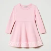 Kurzes Strickkleid Mit Oval Ts Aus Jacquard