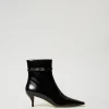 Lackstiefelette Mit Riemchen