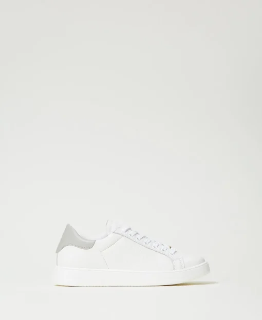 Ledersneaker Mit Oval T
