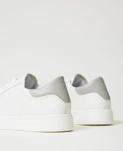 Ledersneaker Mit Oval T