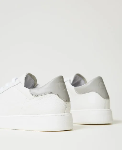 Ledersneaker Mit Oval T