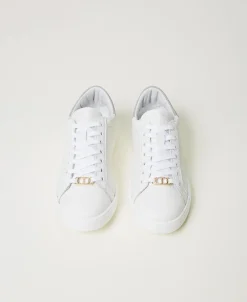 Ledersneaker Mit Oval T