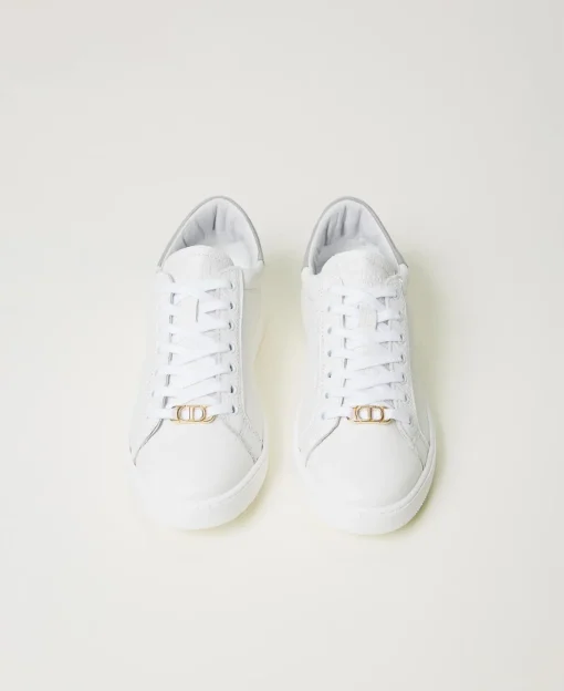 Ledersneaker Mit Oval T