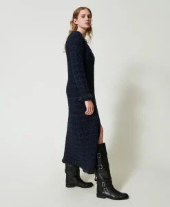 Longcardigan Aus Jacquard Mit Karomuster