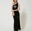 Maxi-Jacquardkleid Aus Treeblend-Garn