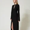 Maxikleid Aus Crêpe-Georgette