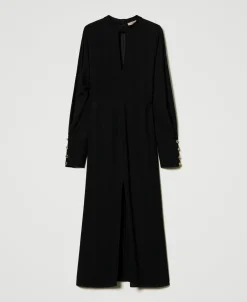 Maxikleid Aus Crêpe-Georgette