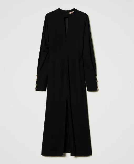 Maxikleid Aus Crêpe-Georgette