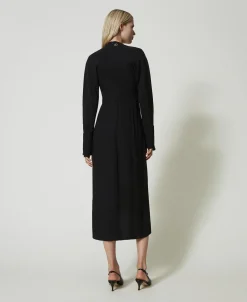 Maxikleid Aus Crêpe-Georgette