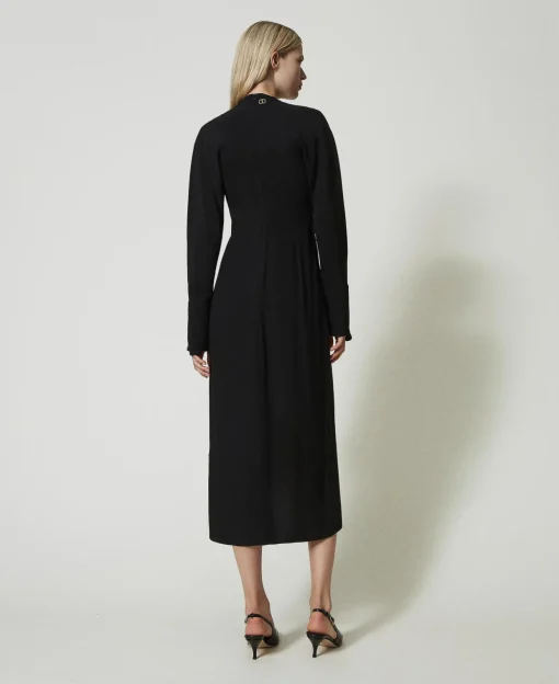Maxikleid Aus Crêpe-Georgette