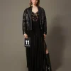 Maxikleid Aus Krepon Und Tüll