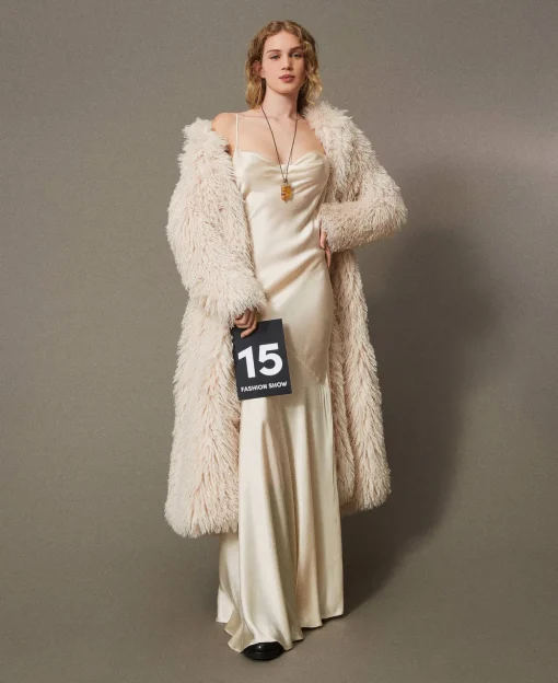 Maxikleid Aus Satin Aus Seidenmischung