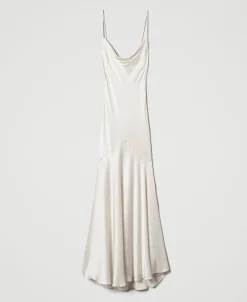 Maxikleid Aus Satin Aus Seidenmischung