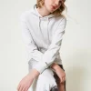 Maxikleid Aus Sweatstoff Und Satin