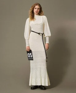 Maxikleid „Lara“ Aus Spitzenstrick