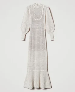 Maxikleid „Lara“ Aus Spitzenstrick