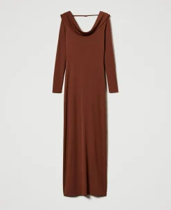 Maxikleid Mit Wasserfallausschnitt