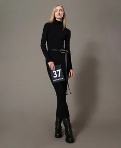 Maxistrickkleid Mit Cut-out